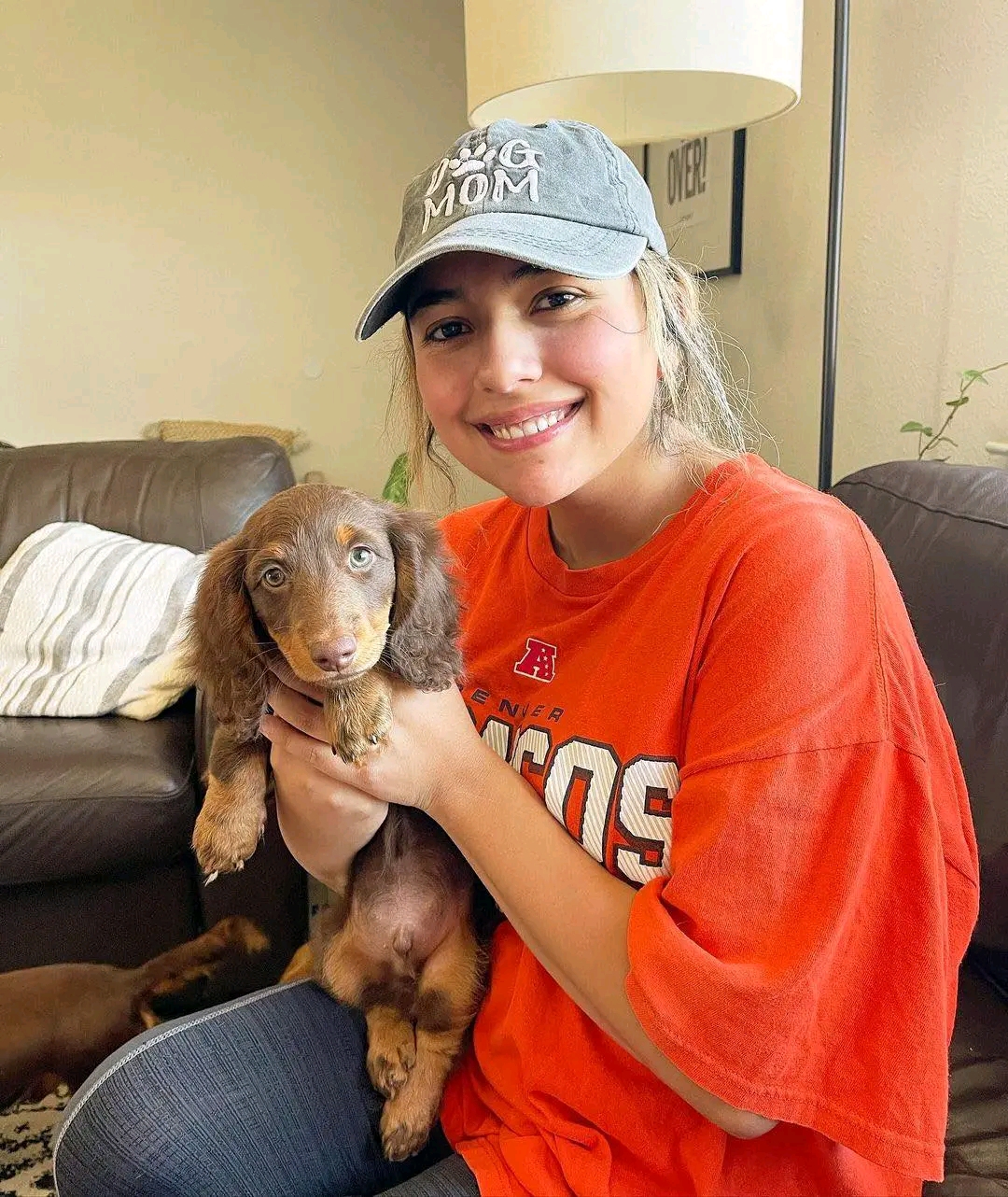 Nathan Brooks with Pepper
